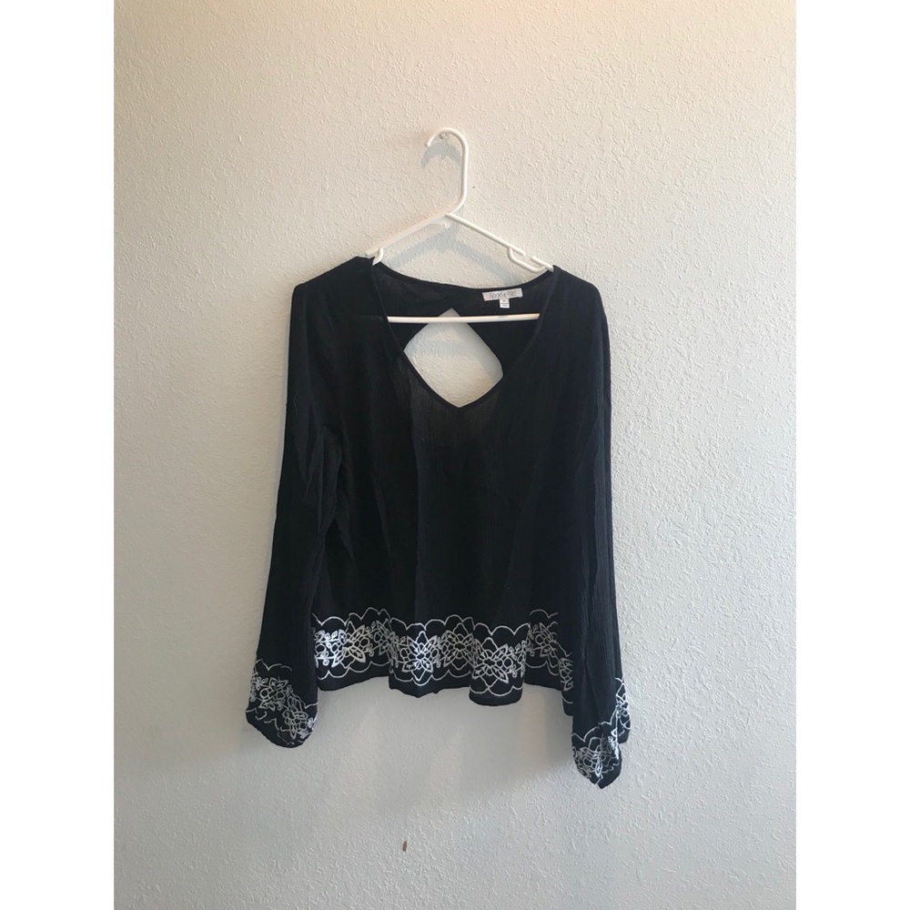 Patrons of peace bell sleeve top